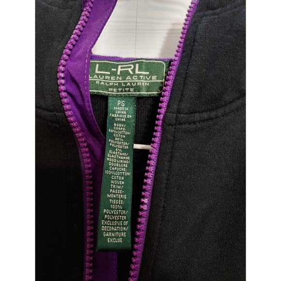 Womens LRL Lauren Active Ralph Lauren Hooded Jacket sz SP - Picture 2 of 4